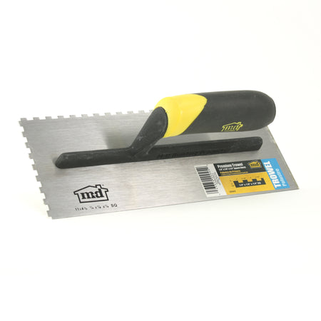 Premium Square Notch Trowel 1/4 in. x 1/8 in. x 1/4 in. Profile