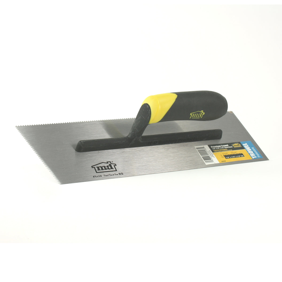 Premium Square Notch Trowel 1/16 in. x 1/16 in. x 1/16 in. (14 in.) Profile