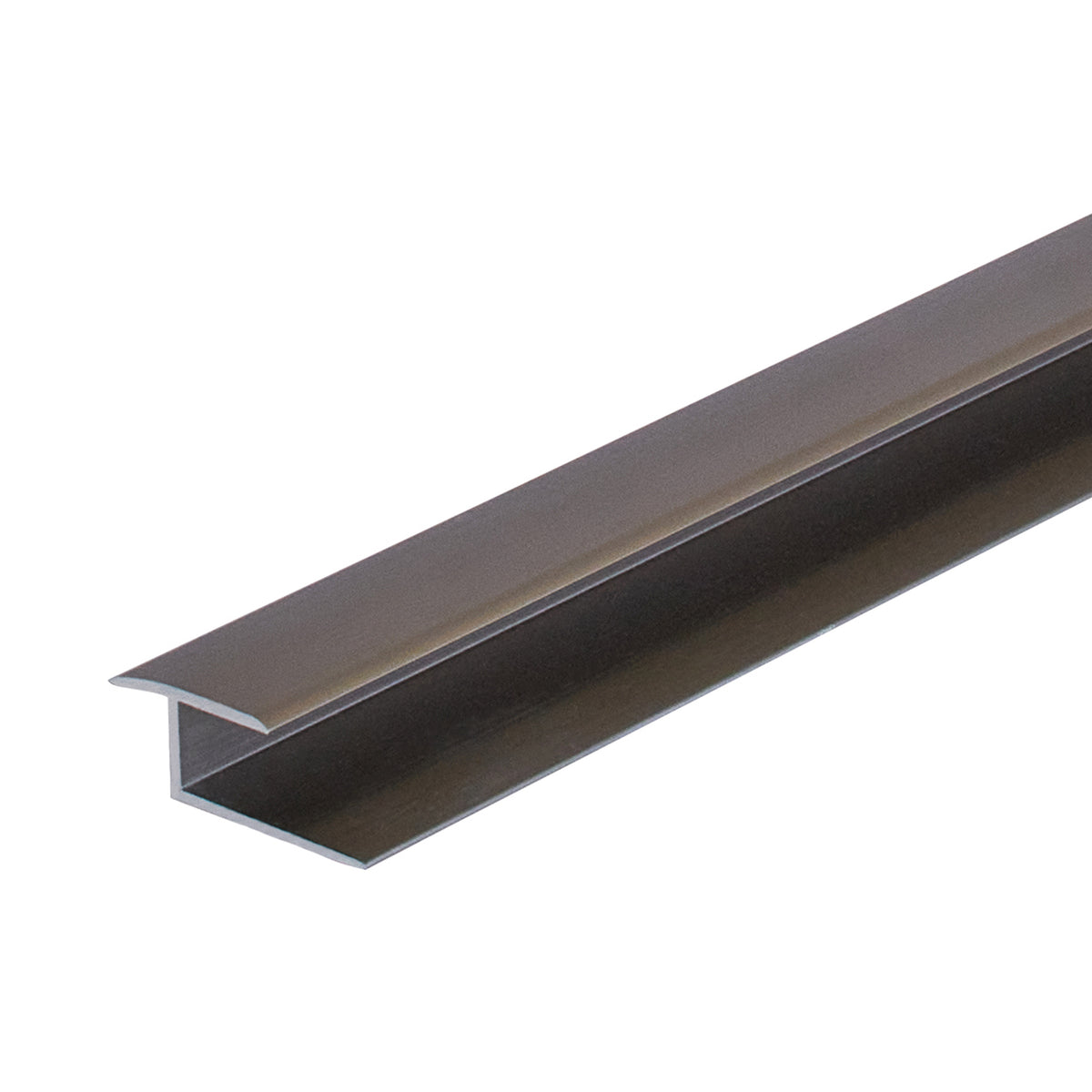 Smooth Aluminum LVT Vinyl Plank To Carpet 1 in. (6 - 7.5 mm) Satin Nickel Profile