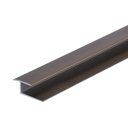 Smooth Aluminum LVT Vinyl Plank To Carpet 1 in. (6 - 7.5 mm) Satin Nickel Profile