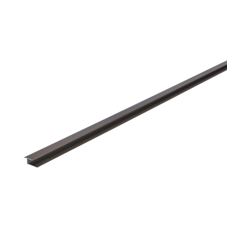 Smooth Aluminum LVT Vinyl Plank To Carpet 1 in. (4 -5.5 mm) Satin Nickel Profile