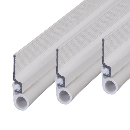 White Aluminum and Vinyl CINCH® Self-adhesive Top and Sides Door Seal Kit ECU Profile