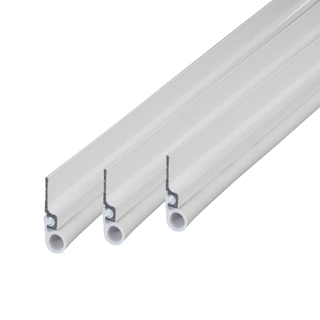 White Aluminum and Vinyl CINCH® Self-adhesive Top and Sides Door Seal Kit Profile