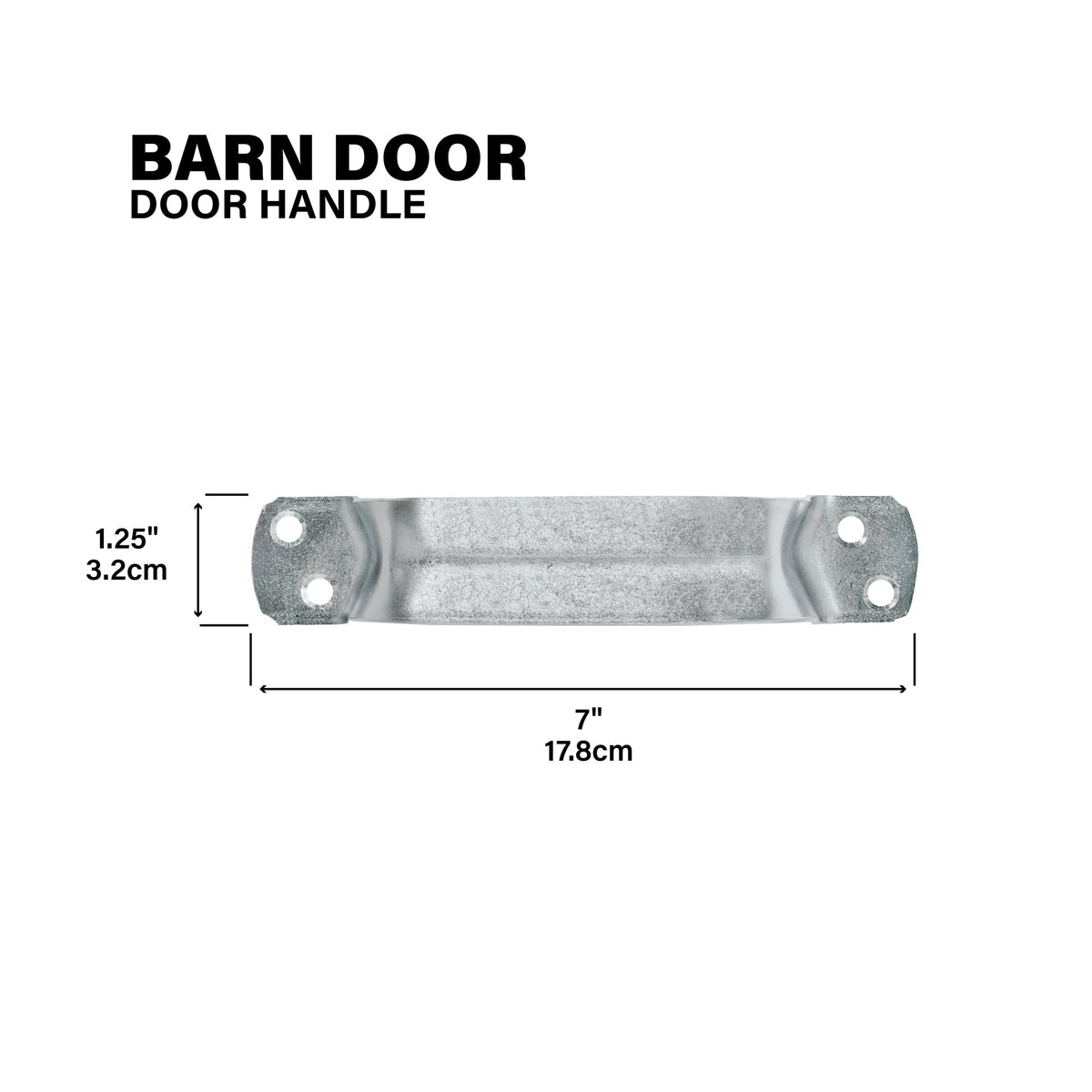 Heavy-Duty Door Handle for Exterior Barn Doors Mill Callout