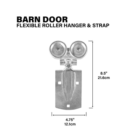 Flexible Roller Guide and Strap for Exterior Barn Doors Mill Callout