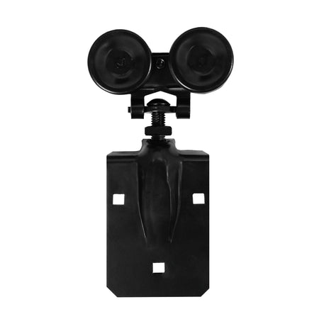 Flexible Roller Guide and Strap for Exterior Barn Doors Black Profile