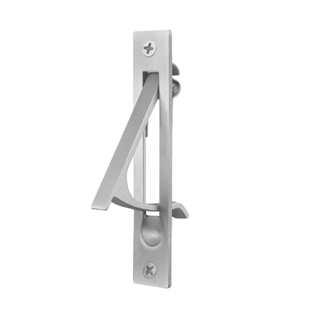 Edge Pull for Pocket Doors Satin Nickel Profile