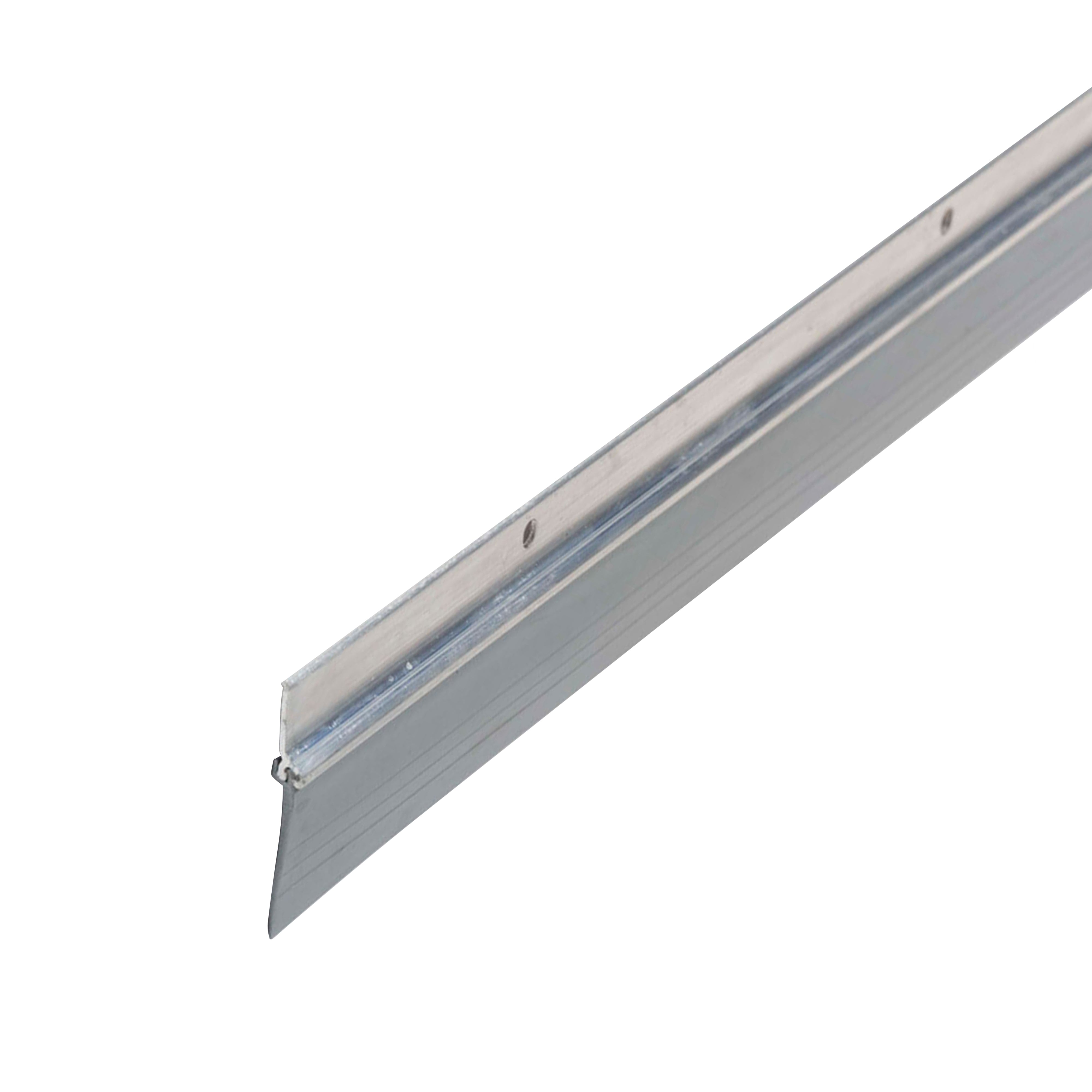 Heavy Duty Aluminum Door Sweep With Vinyl Seal - 3 Ft Long, Grey, For Gaps Up To 1 3/8", Made In USA - View #3