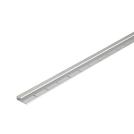 Aluminum Satin Clear Moulding Cap w/Nails 1/8 in. Profile