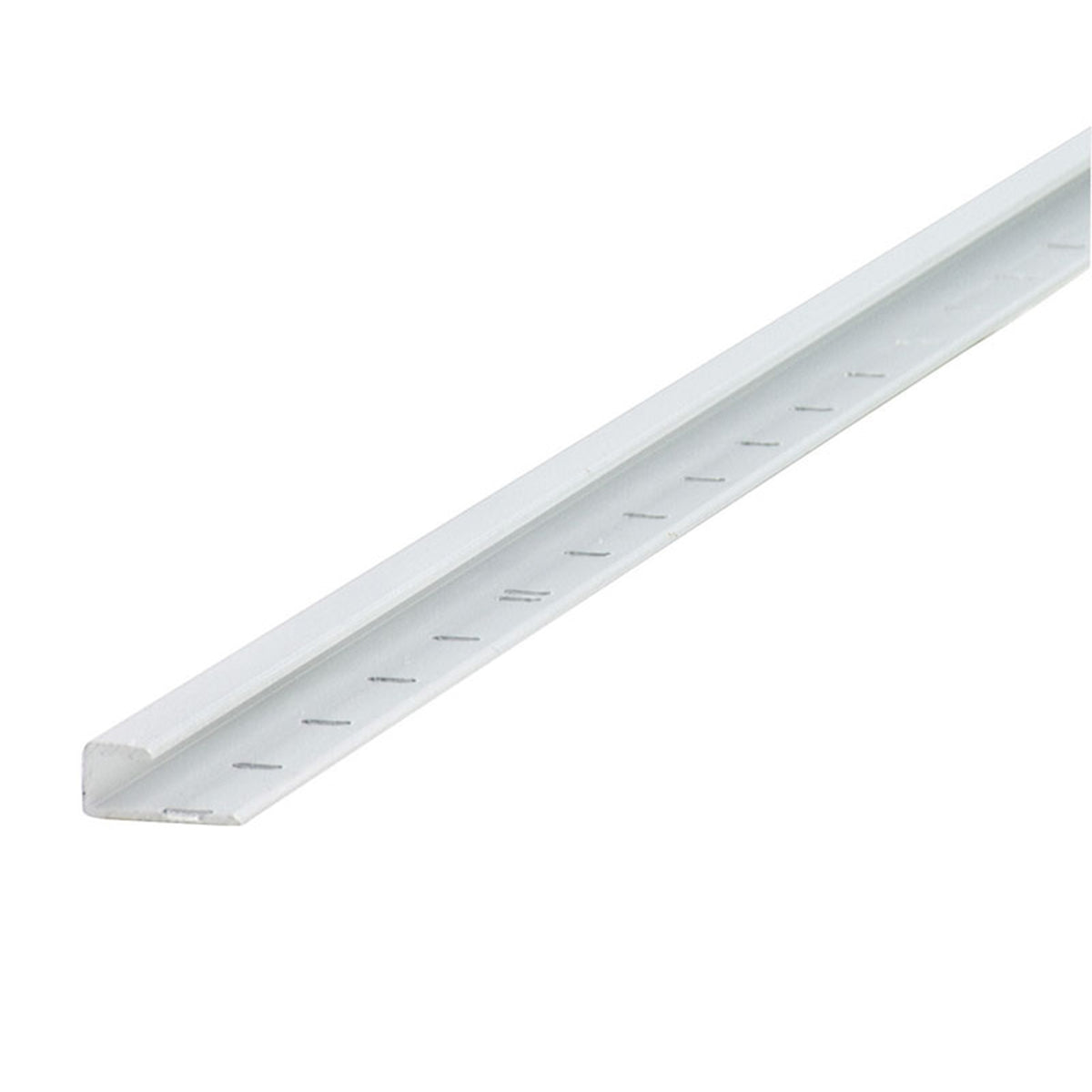 Aluminum Satin Clear Moulding Cap w/Nails 1/4 in. Profile
