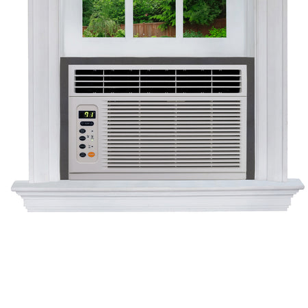 2-1/4 in. X 42 in. Gray Air Conditioner Weatherseal for Window Units In Use