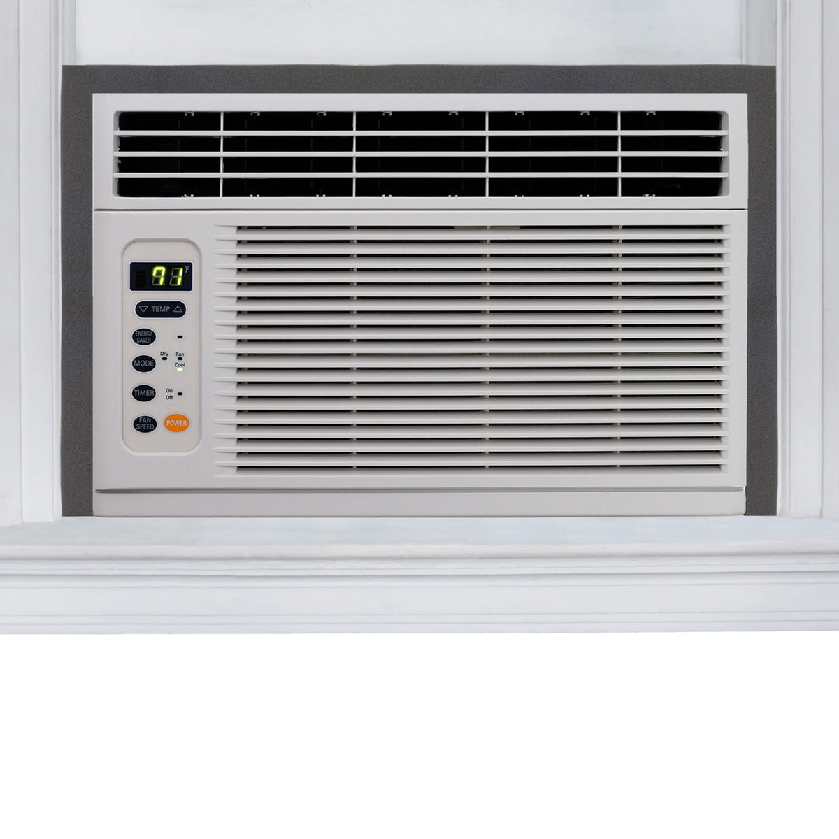 2-1/4 in. X 42 in. Gray Air Conditioner Weatherseal for Window Units In Use