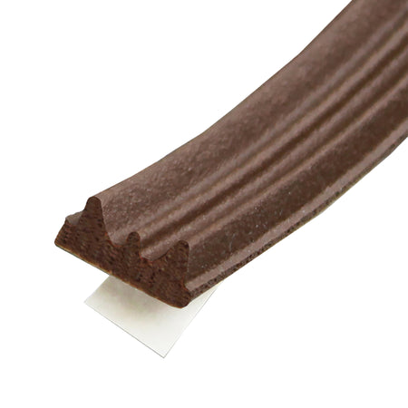 Premium Rubber Window Seal for Medium Gaps Brown / 1/8 in. x 3/8 in. x 17 ft. Profile