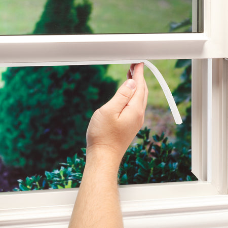 3/16 in. x 3/8 in. x 17 ft. White Foam Window Seal for Small Gaps Application