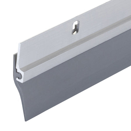 36 in. Aluminum and Vinyl Standard Screw-on Door Sweep Silver Profile