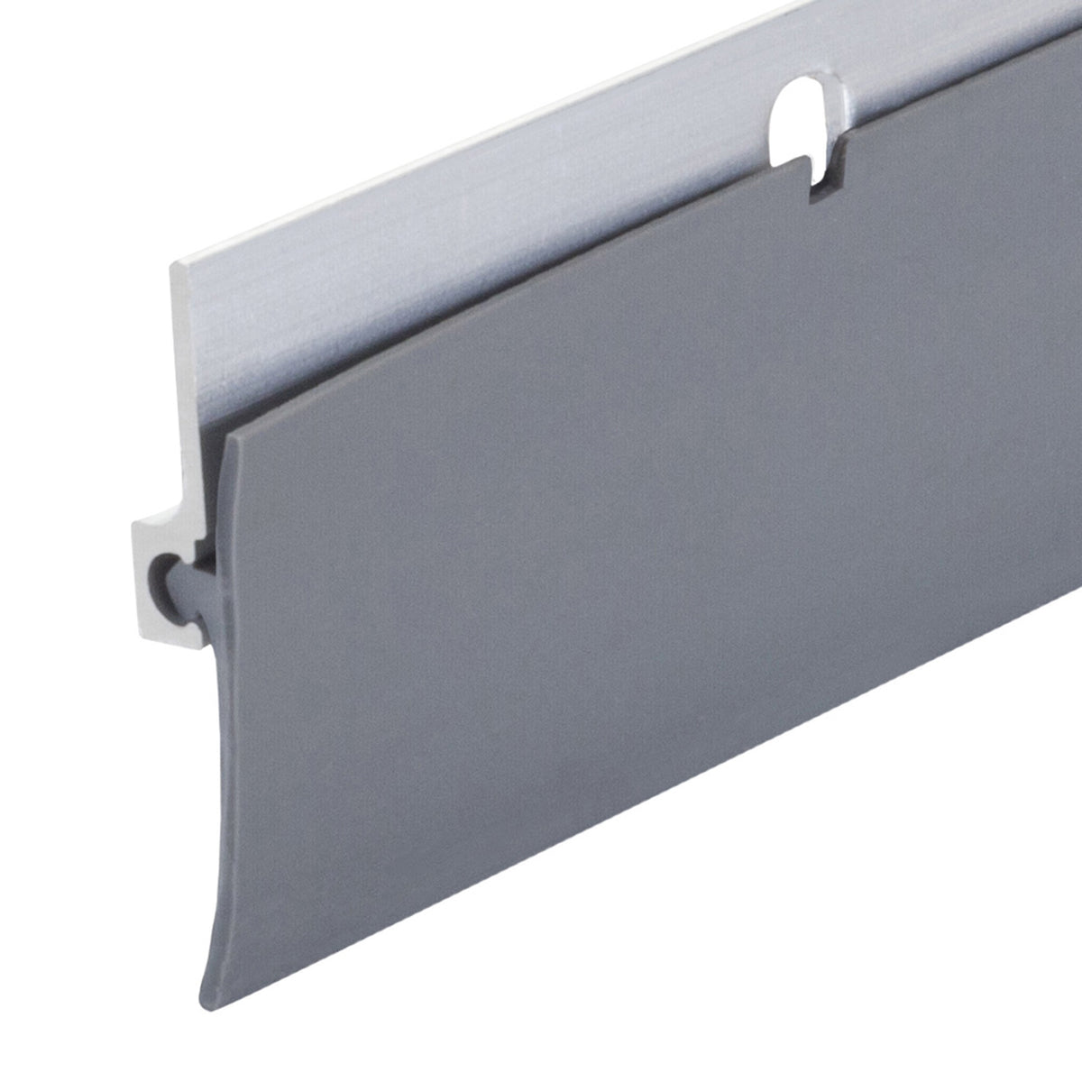 36 in. Aluminum and Vinyl Standard Screw-on Door Sweep Silver Profile