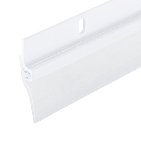 36 in. Aluminum and Vinyl Standard Screw-on Door Sweep White Profile