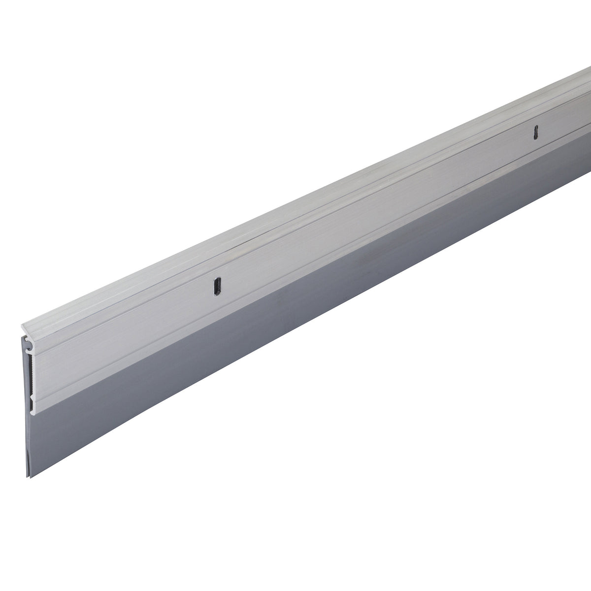 Aluminum and Vinyl Heavy-duty Screw-on Door Sweep Silver / 36 in. Profile