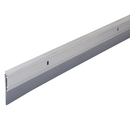 Aluminum and Vinyl Heavy-duty Screw-on Door Sweep Silver / 36 in. Profile