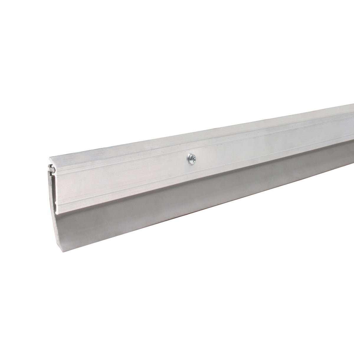 Aluminum and Vinyl Heavy-duty Screw-on Door Sweep Silver / 48 in. Profile