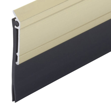 Aluminum and Vinyl Heavy-duty Screw-on Door Sweep Gold / 36 in. Profile