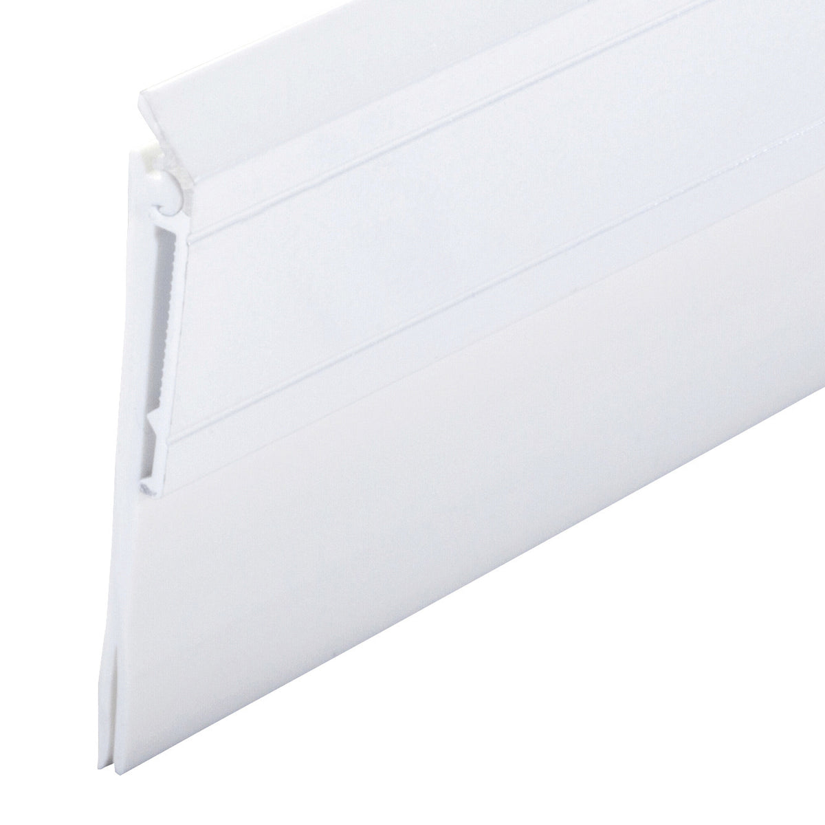 Aluminum and Vinyl Heavy-duty Screw-on Door Sweep White / 36 in. Profile