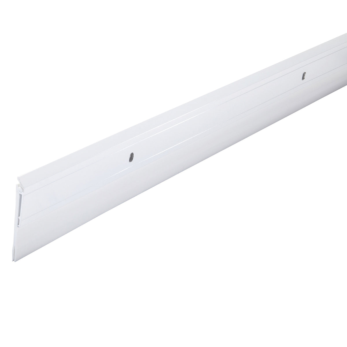 Aluminum and Vinyl Heavy-duty Screw-on Door Sweep White / 36 in. Profile