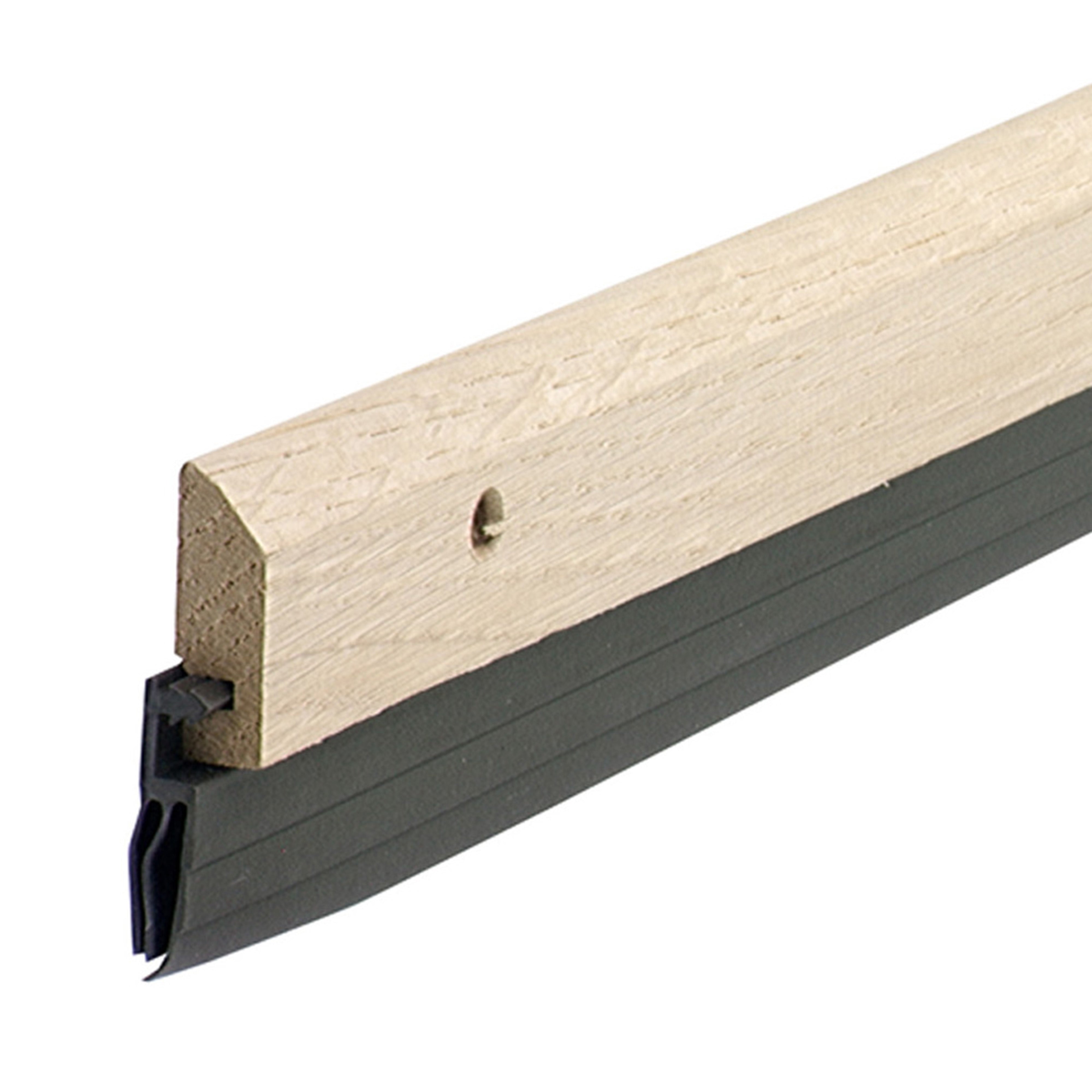 docobuy  36 in. Natural Hardwood and Vinyl Screw-on Door Sweep – M-D