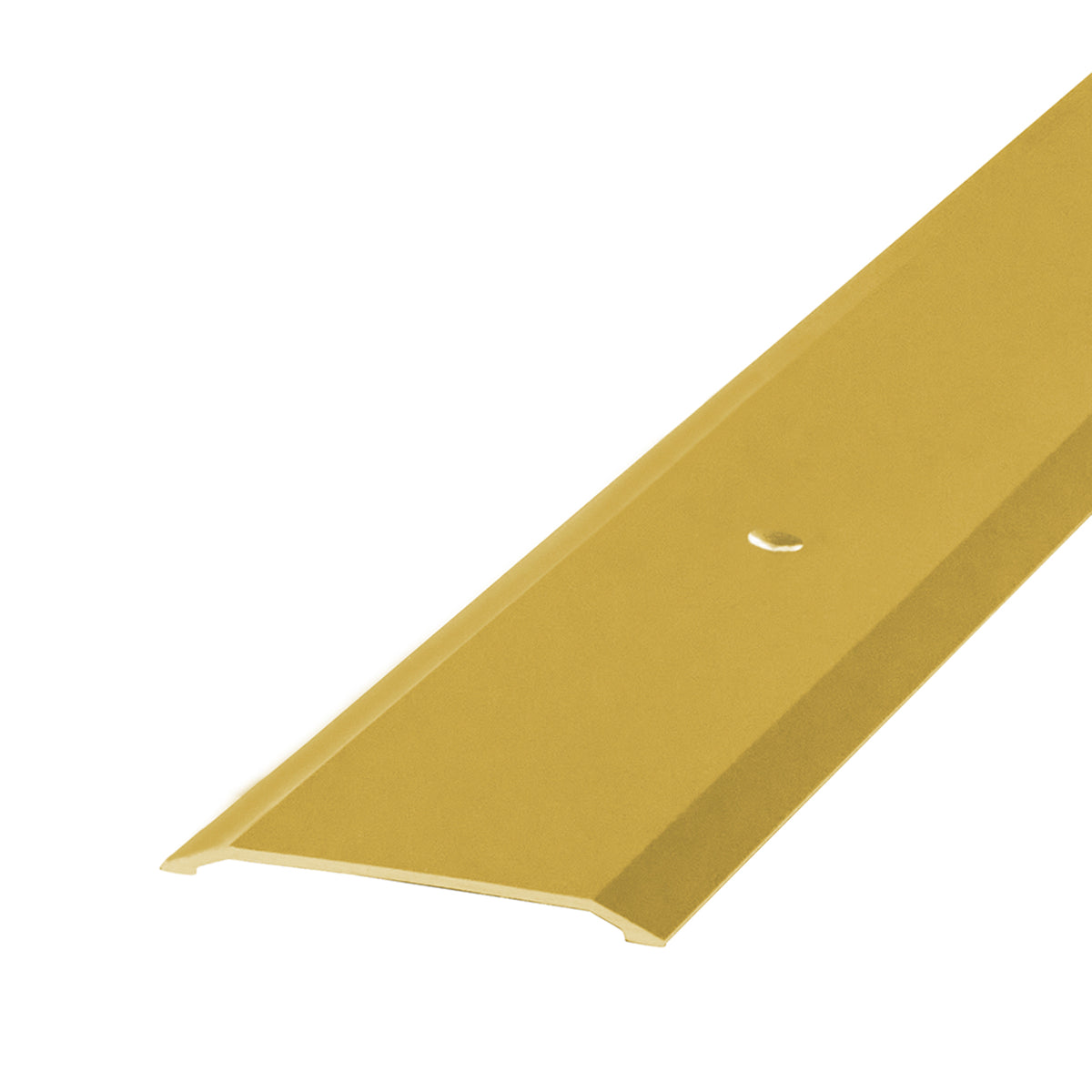 1-3/4 In. X 36 In. Aluminum Seam Binder w/ Screw Nails Brite Brass Profile