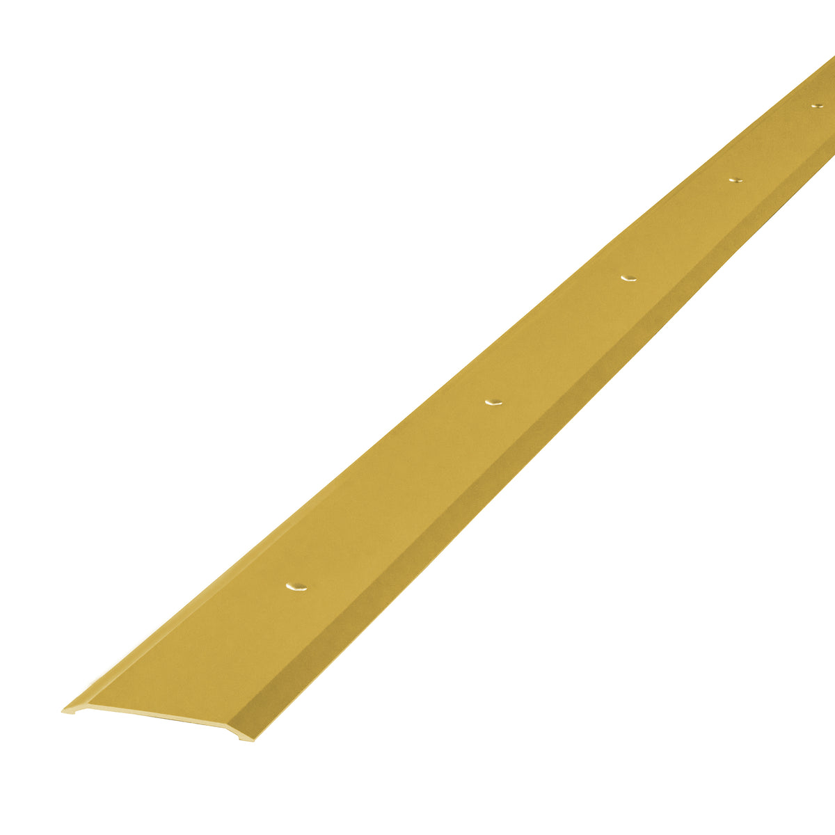 1-3/4 In. X 36 In. Aluminum Seam Binder w/ Screw Nails Brite Brass Profile