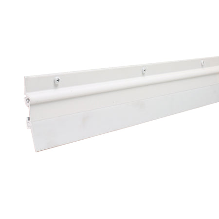 36 in. Aluminum and Vinyl Flex-O-Matic Screw-on Door Sweep White Profile