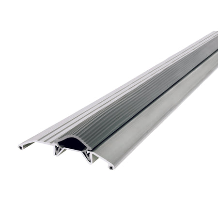 Aluminum and Vinyl Heavy-Duty Low-Profile Threshold Silver / 32 in. Profile