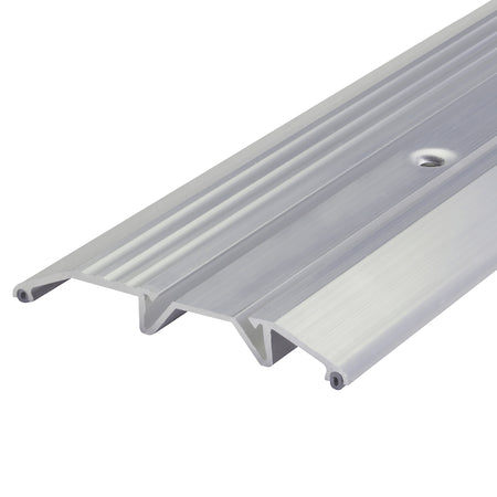 Aluminum and Vinyl Heavy-Duty Low-Profile Threshold Silver / 32 in. Profile