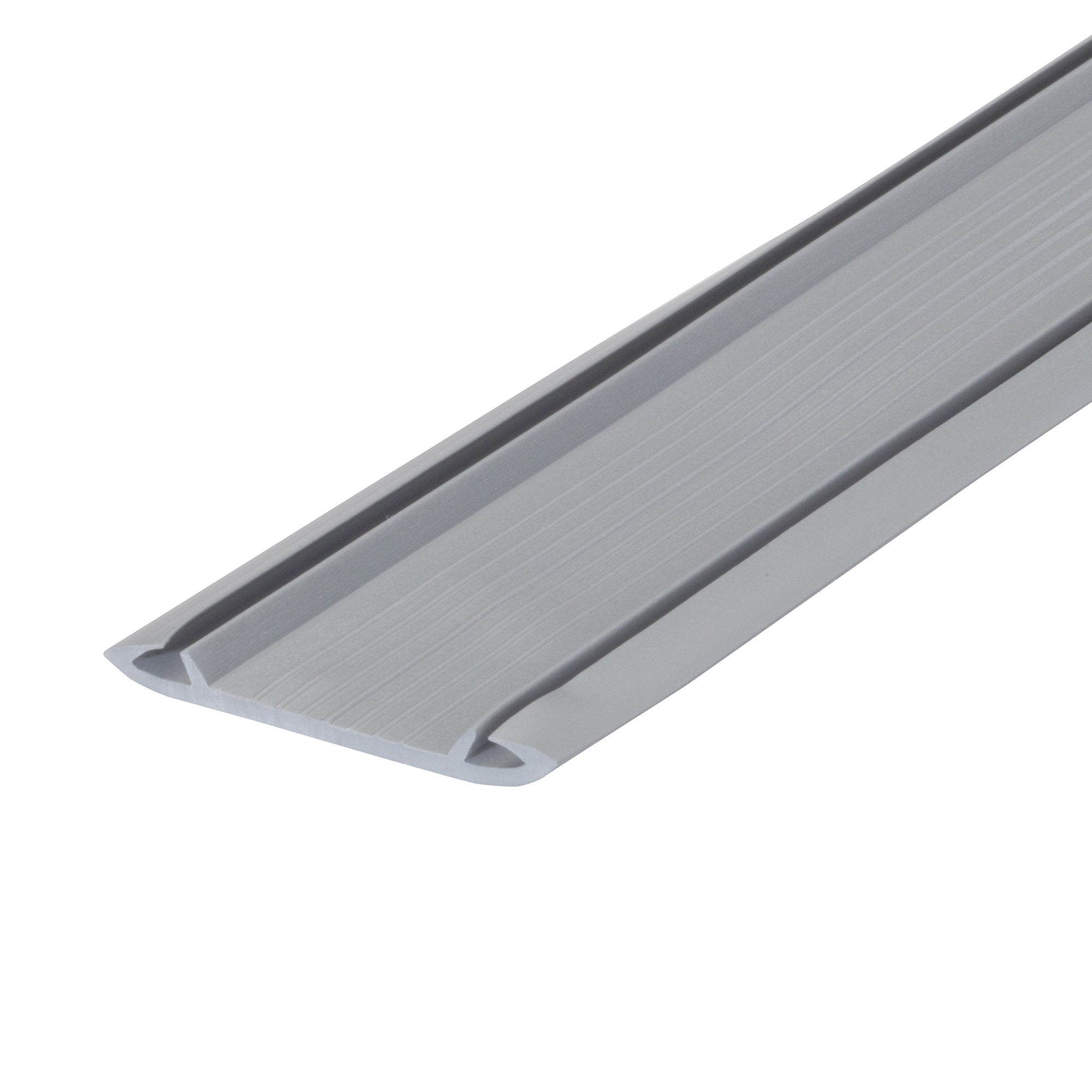 3 in. x 3/4 in. x 36 in. Silver Aluminum and Vinyl Economy