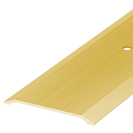 Aluminum Flat Profile Threshold for Interior Doorways Gold / 1-3/4 in. x 1/8 in. Profile