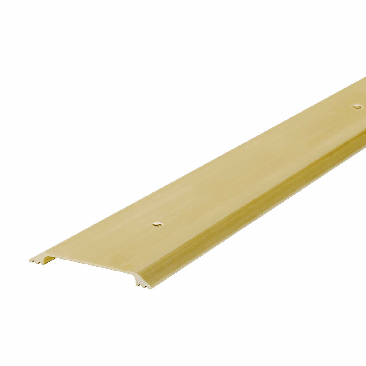 Aluminum Flat Profile Threshold for Interior Doorways Gold / 2-1/2 in. x 1/4 in. Profile