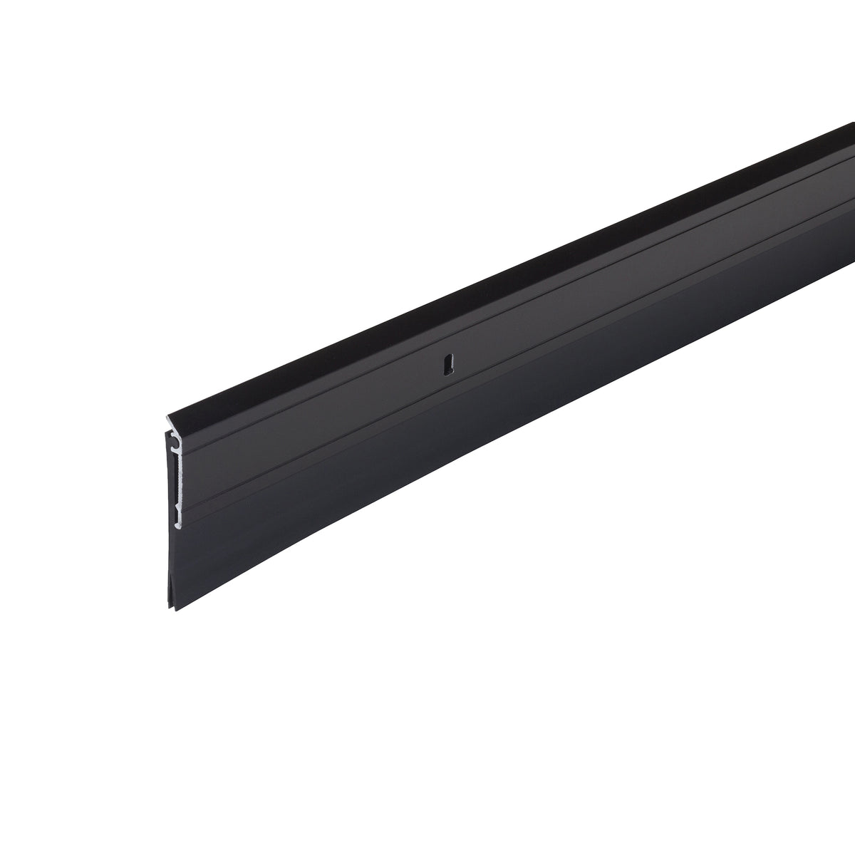 Aluminum and Vinyl Heavy-duty Screw-on Door Sweep Black / 36 in. Profile