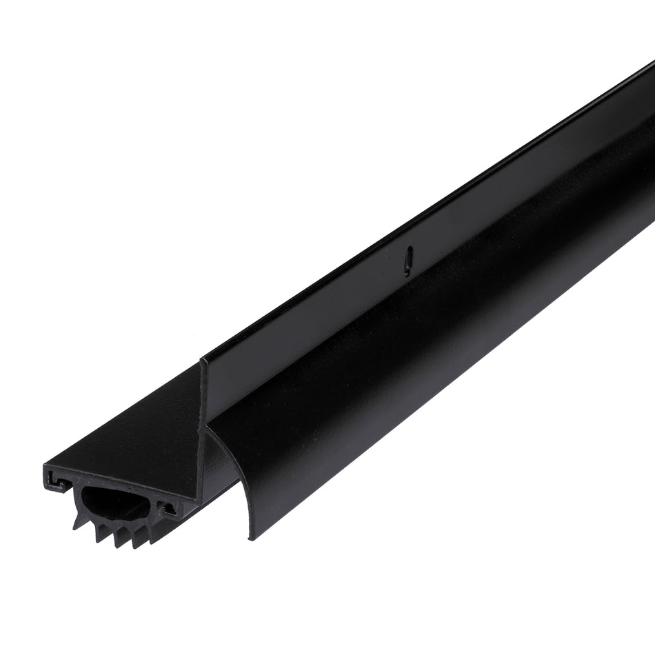 36 in. Black Aluminum L-Shape Screw-on Under Door Seal