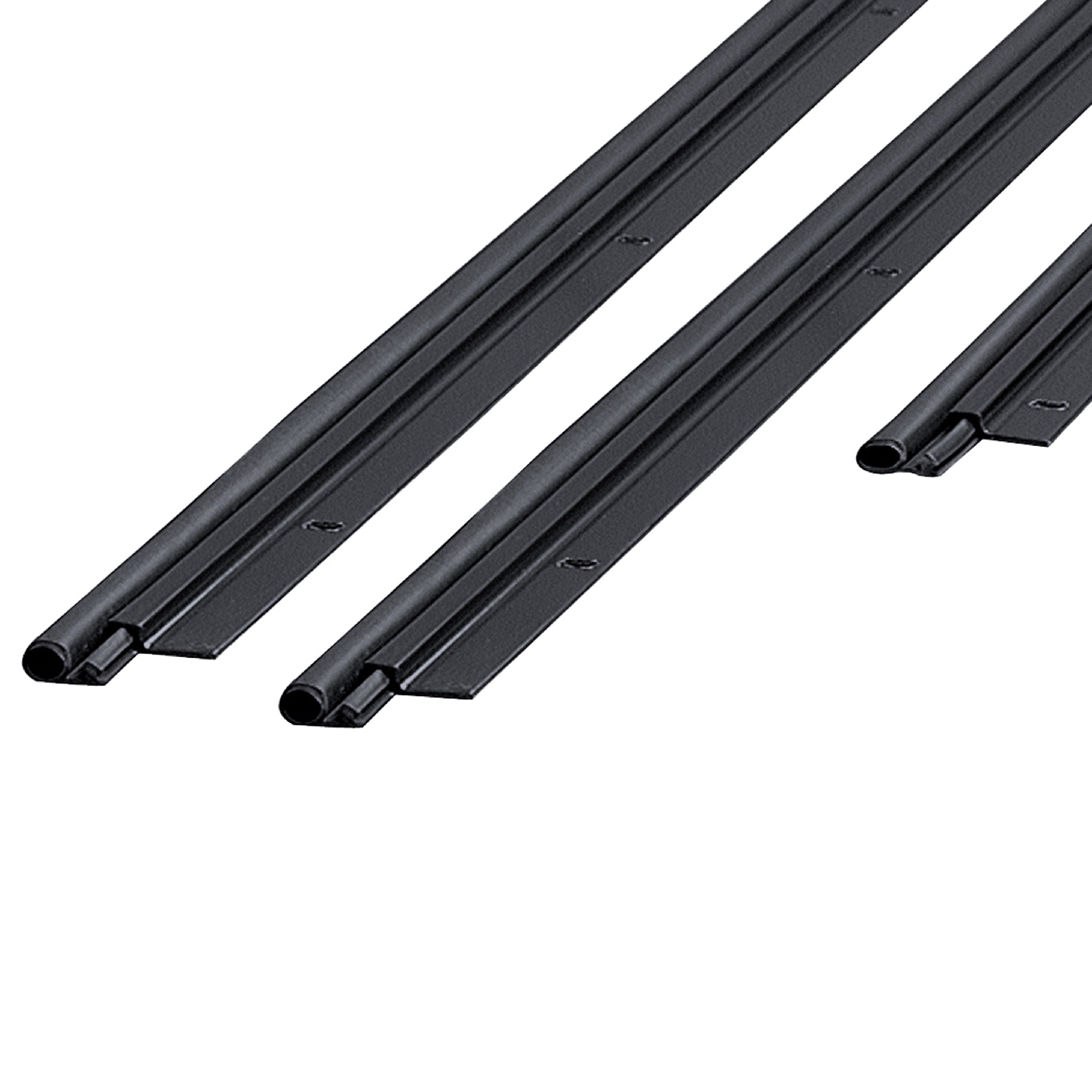 36 in. x 84 in. Black Flat-design Aluminum and Vinyl Screw-on Top