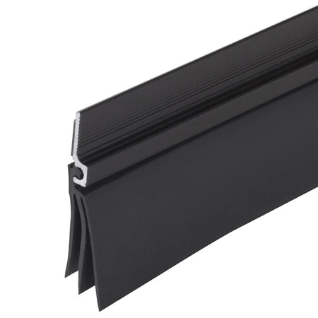 Aluminum and Vinyl CINCH® Self-adhesive Door Sweep Black Profile