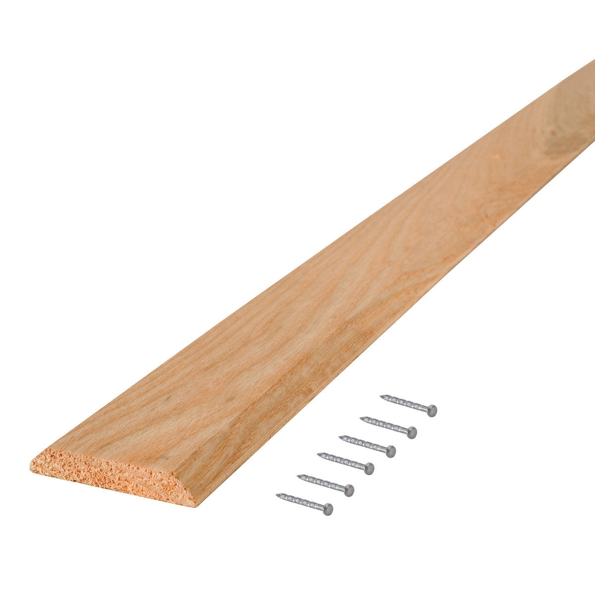 36 in. Natural Hardwood Flat-Profile Threshold for Doorways 3 in. x 3/8 in. Out Package