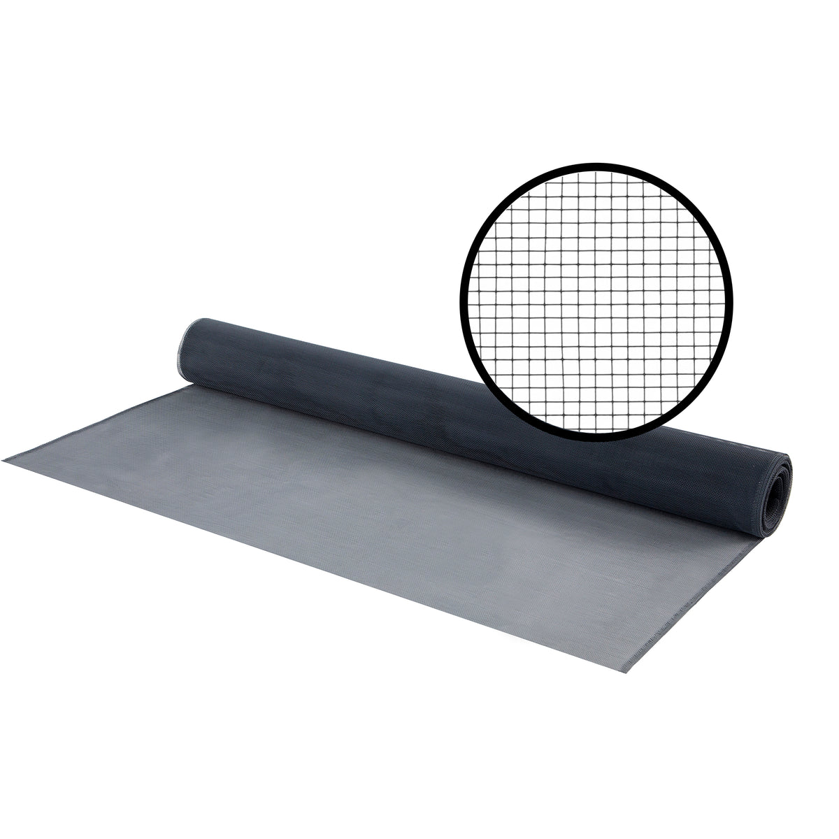 Aluminum Screen Charcoal / 36 in. x 84 in. Profile