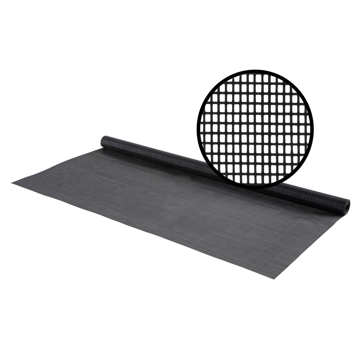 84 in. Charcoal Pet Polyester Screen 36 in. Profile