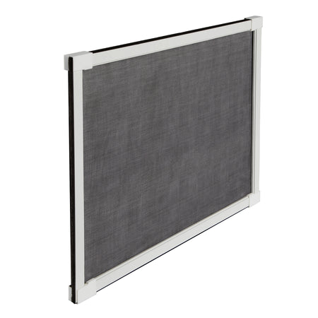 20-37 in. White Aluminum Adjustable Screen 15 in. Profile