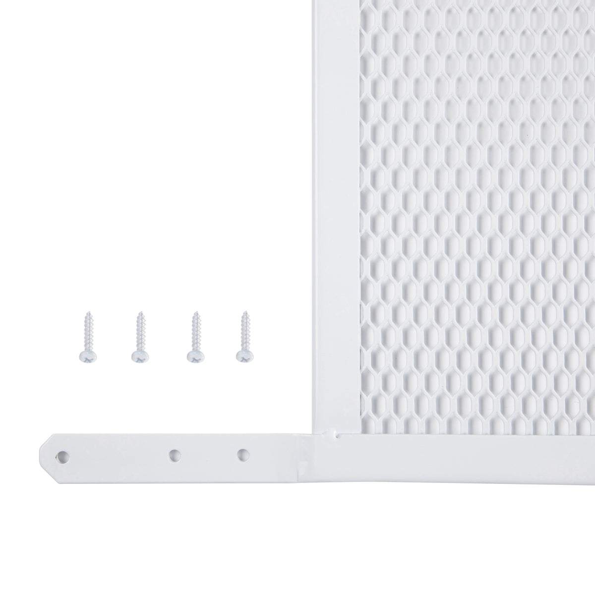 24 in. x 30-36 in. Steel Door Grille White ECU Profile