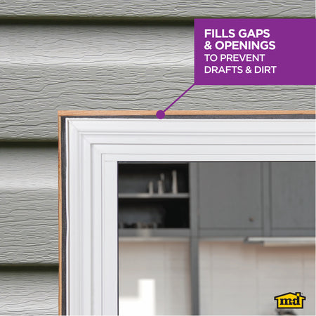 50 ft. Gray Foam Backer Rod for Small 3/8 in. Gaps and Joints Enhanced In Use
