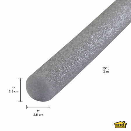 Gray Foam Backer Rod for Gaps and Joints 10 ft. for 1 in. Gaps Callout