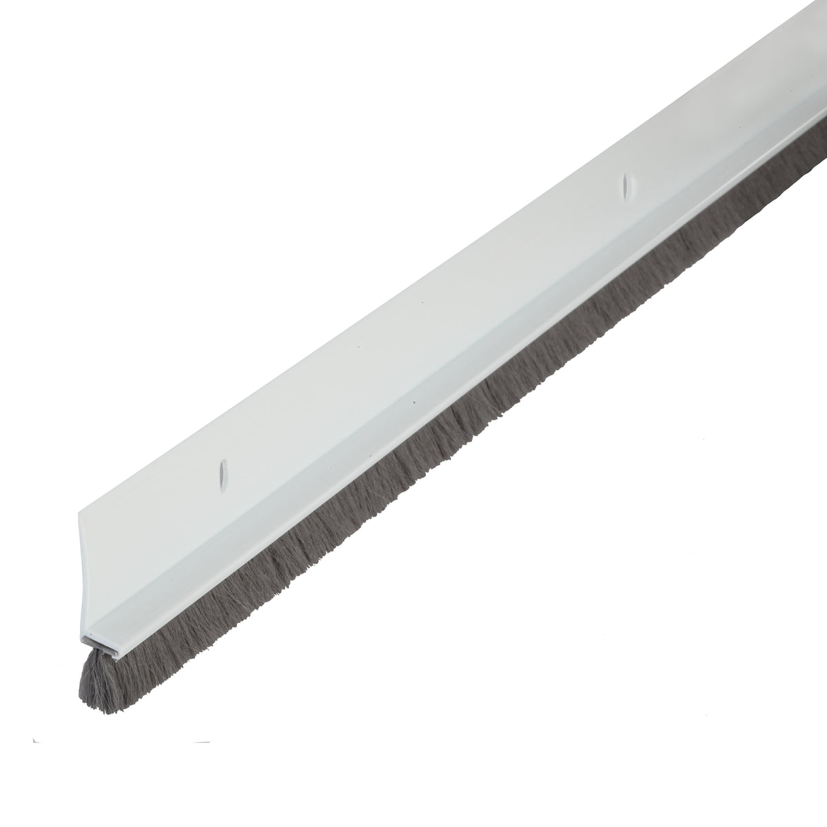 36 in. Vinyl and Pile Screw-on Door Sweep White Profile