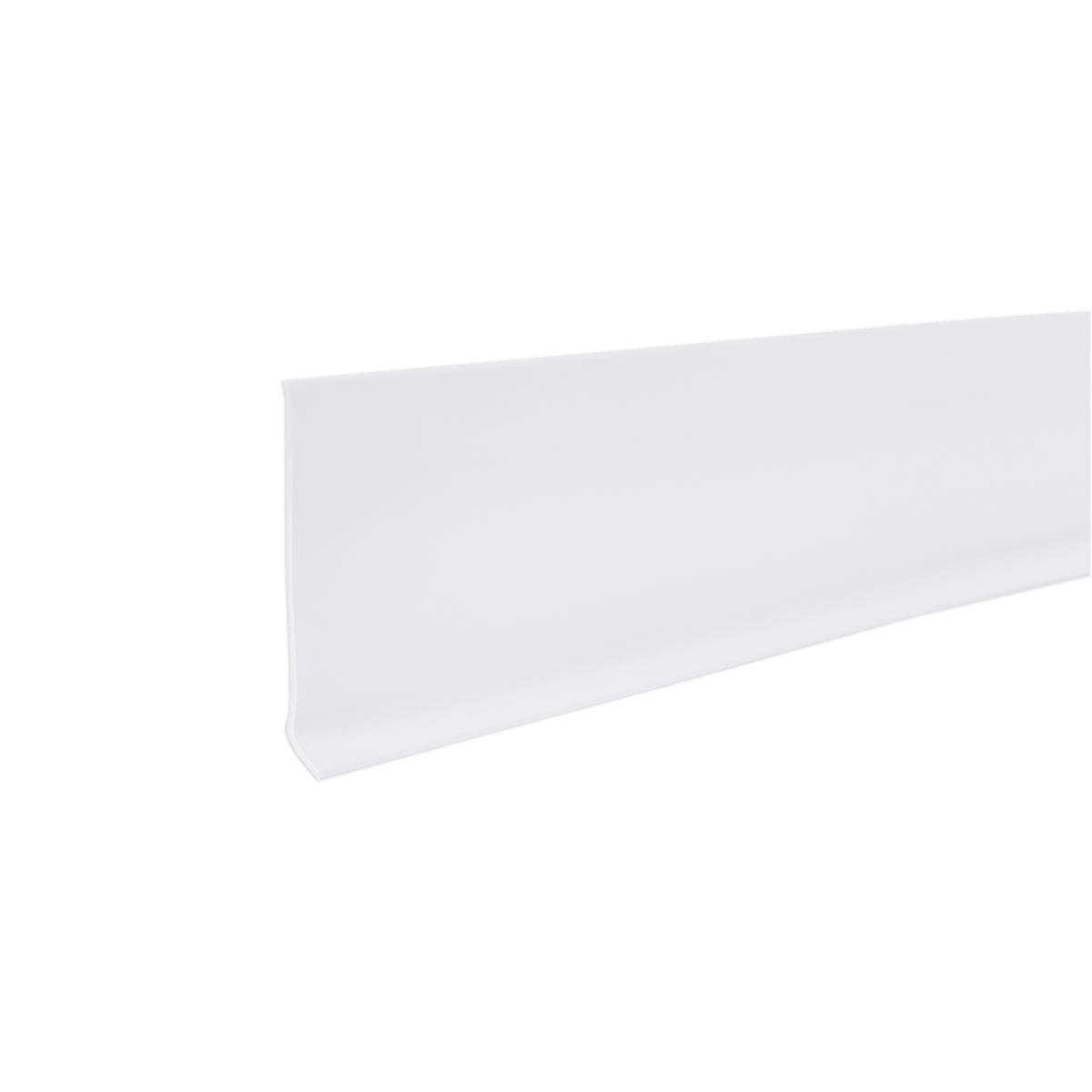 4 in. Vinyl Wall Base Snow White / 48 in. Profile