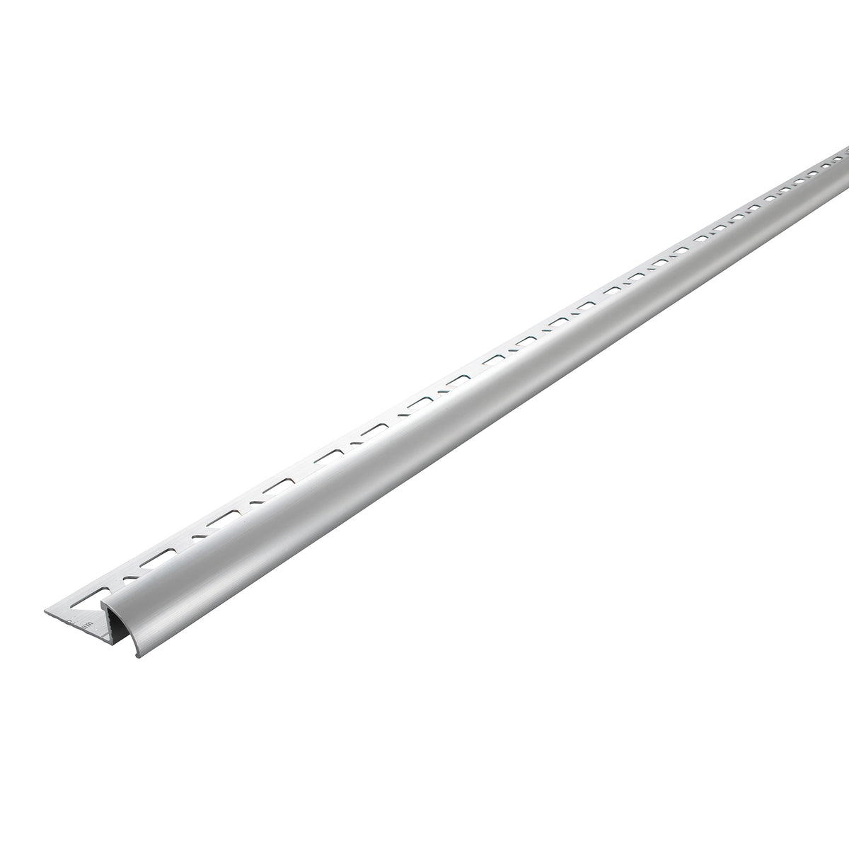 1/2 in. x 96 in. Aluminum Bullnose Bright Clear Profile